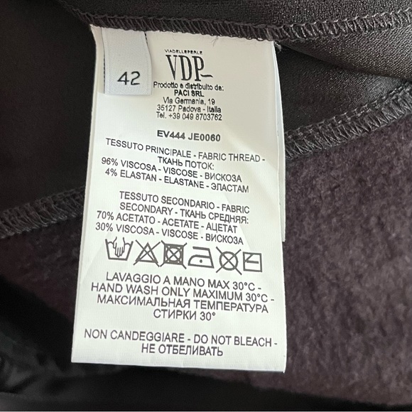 NEW VDP Collection Women’s LBD Short Dress size 6 Black - Picture 7 of 9